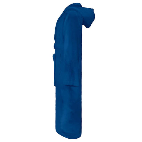 Vidaxl badjas kinn blauw m katoen