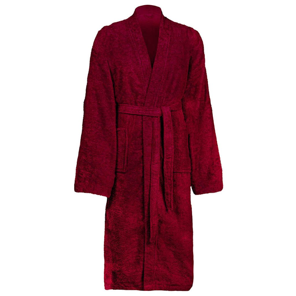 Vidaxl badjas kinn rood xxl katoen