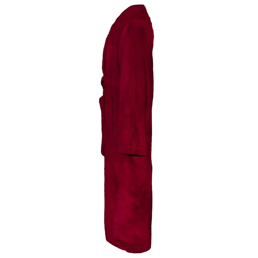Vidaxl badjas kinn rood xxl katoen