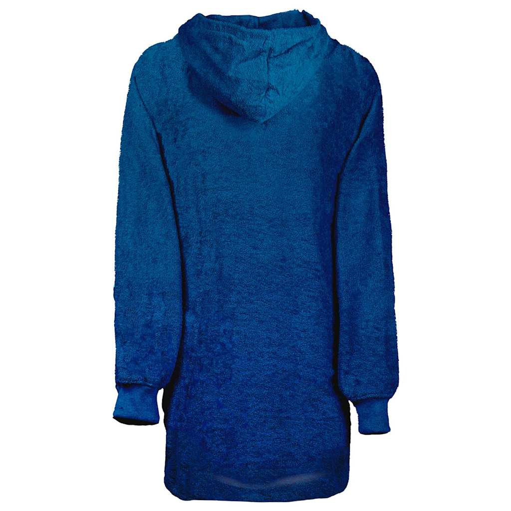 Vidaxl deken hoodie kinn marineblauw l katoen