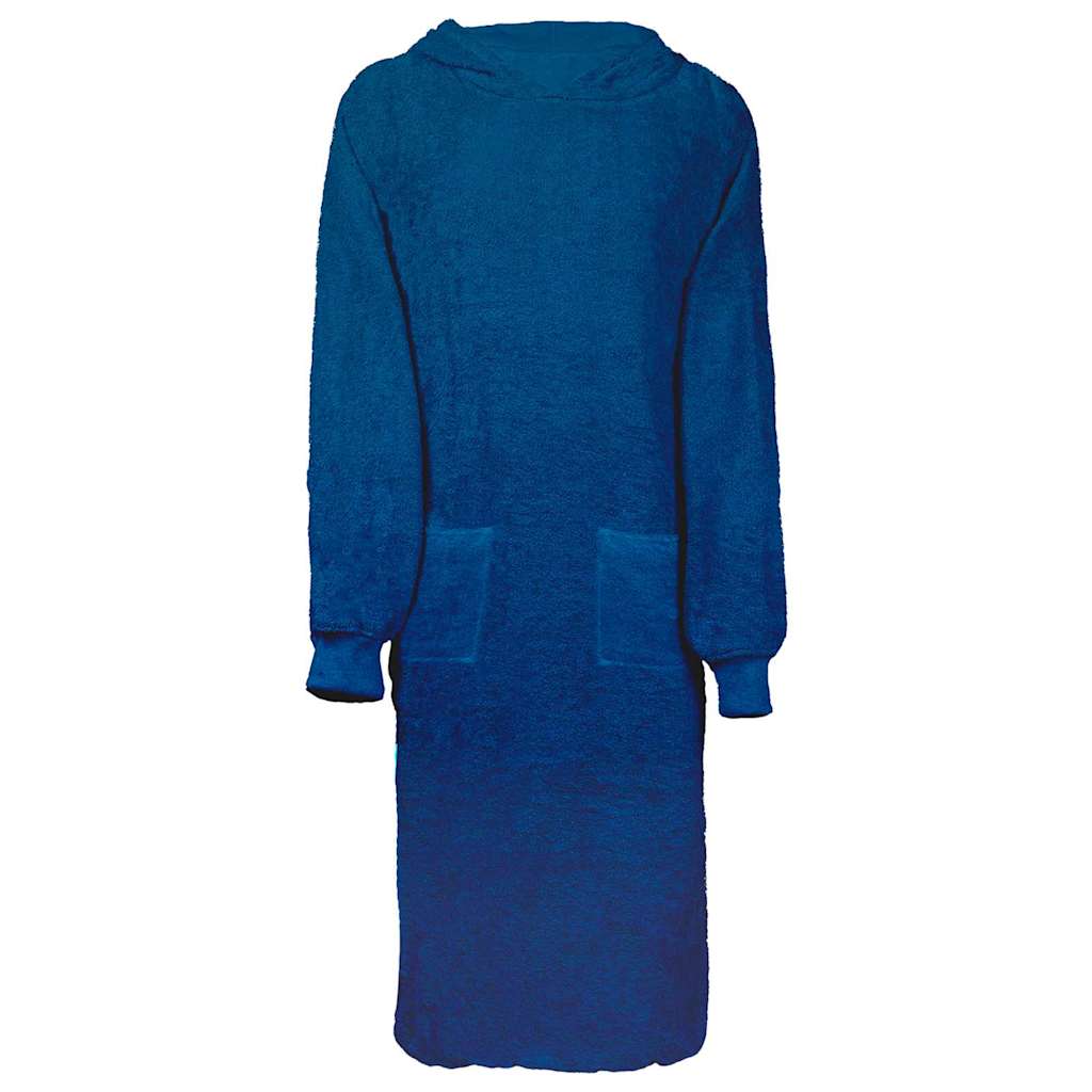 Vidaxl deken hoodie kinn marineblauw xl katoen