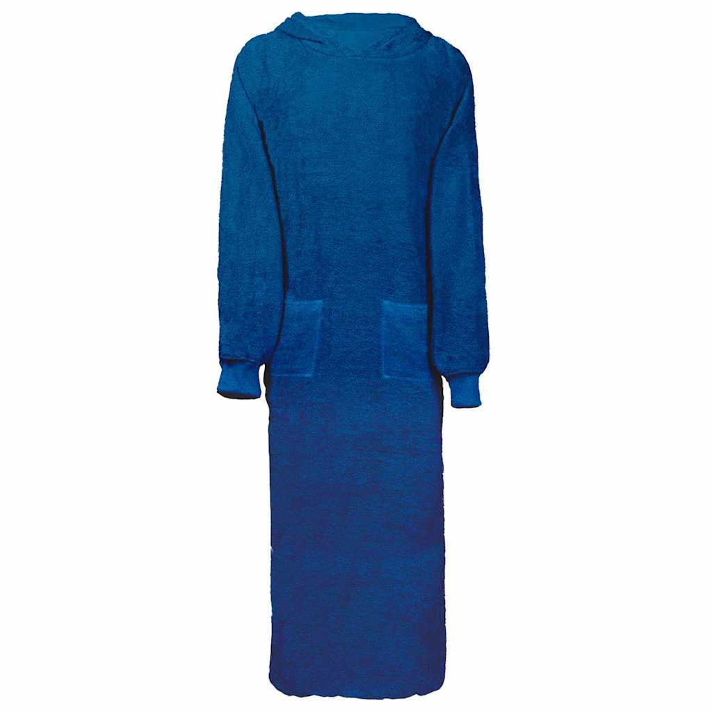 Vidaxl deken hoodie kinn marineblauw xxl katoen