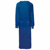 Vidaxl deken hoodie kinn marineblauw xxl katoen