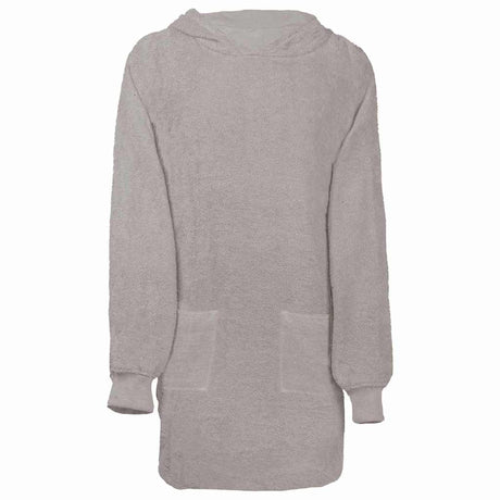 Vidaxl deken hoodie kinn grijs l katoen
