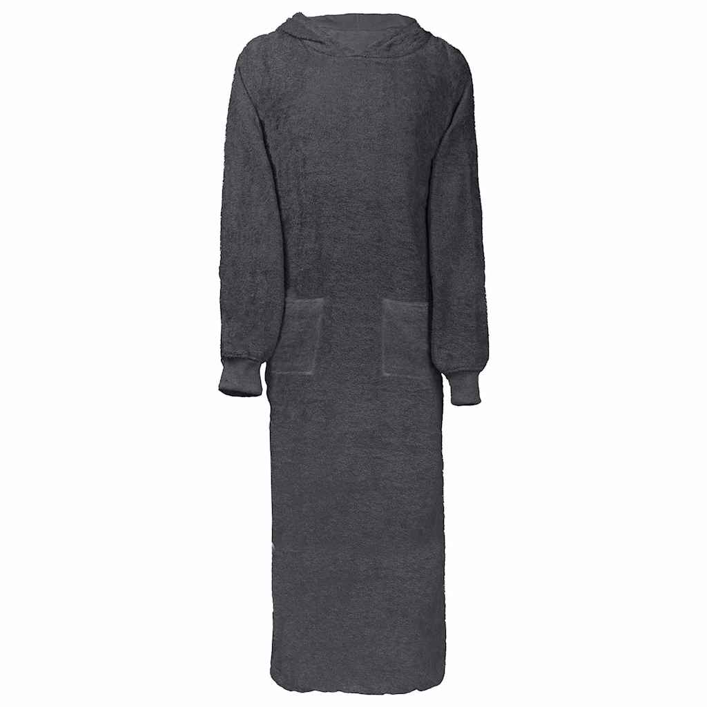 Vidaxl deken hoodie kinn antraciet xxl katoen