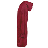 Vidaxl deken hoodie kinn rood l katoen