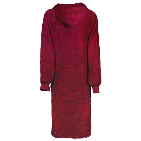 Vidaxl deken hoodie kinn rood xl katoen