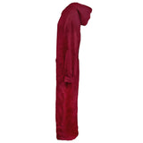 Vidaxl deken hoodie kinn rood xxl katoen