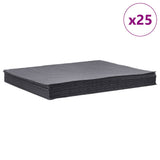 Vidaxl olie-absorberende pads 25 st 40x50 cm grijs