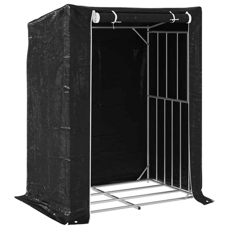 Vidaxx brændestativ med regnslag 150x100x200 cm galvaniseret stål