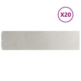 Vidaxl gazonranden 20 st 25x103 cm roestvrij staal