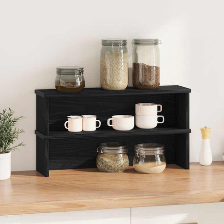 Vidaxx køkkenreoler stabelbare 2 stk 60x15x16 cm sort