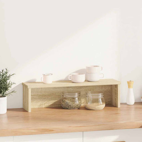Vidaxx køkkenreol stabelbar 60x15x16 cm færdigt træ sonoma eg farve