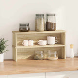 VidaXL køkkenreoler stabelbare 2 stk 60x15x16 cm sonoma eg-farvet