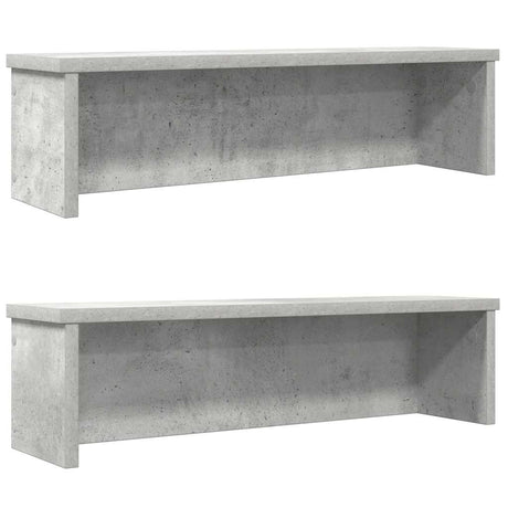 Vidaxx køkkenreoler stabelbare 2 stk 60x15x16 cm betongrå