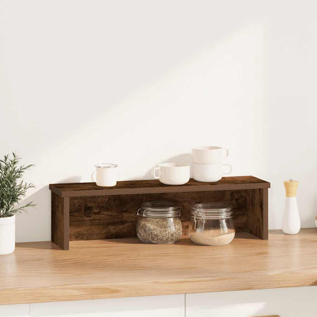 Vidaxx køkkenreol stabelbar 60x15x16 cm forarbejdet træ røget eg