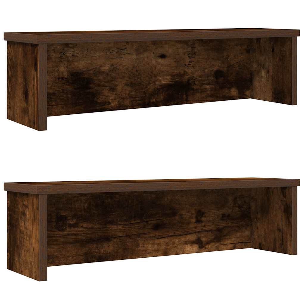 Vidaxx køkkenreoler stabelbare 2 stk 60x15x16 cm røget eg