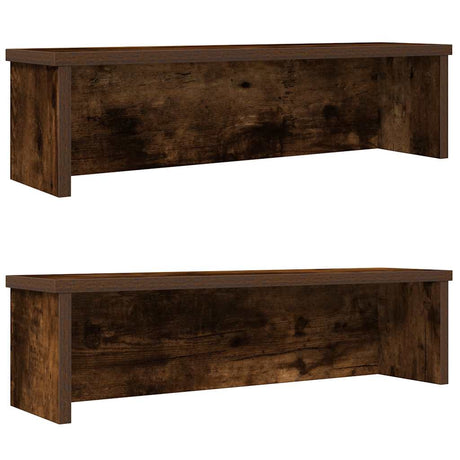 Vidaxx køkkenreoler stabelbare 2 stk 60x15x16 cm røget eg