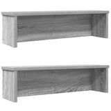 Vidaxx køkkenreoler stabelbare 2 stk 60x15x16 cm grå sonoma eg