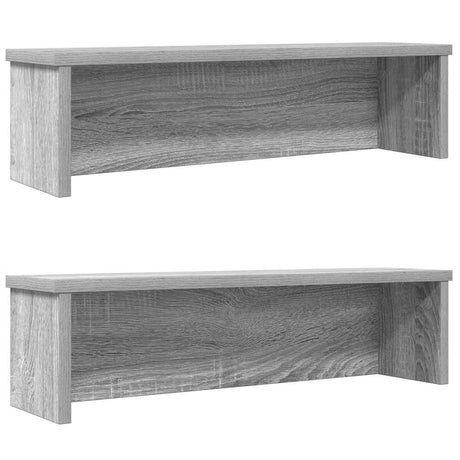 Vidaxx køkkenreoler stabelbare 2 stk 60x15x16 cm grå sonoma eg