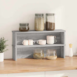 Vidaxx køkkenreoler stabelbare 2 stk 60x15x16 cm grå sonoma eg