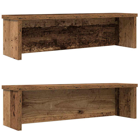 Vidaxx stabelbare køkkenreoler 2 stk 60x15x16 cm gamle træfarvede