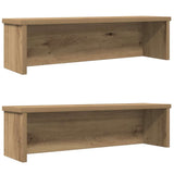 VidaXL køkkenreoler stabelbare 2 stk 60x15x16 cm håndværksfarvet eg