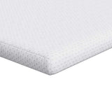 Vidaxl matrastopper wit 140 x 200 cm jacquard stof