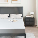 Vidaxl matrastopper wit 140 x 200 cm jacquard stof