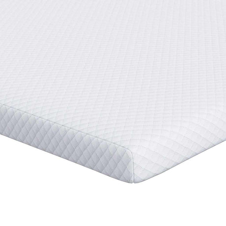 Vidaxl matrastopper wit 160 x 200 cm jacquard stof