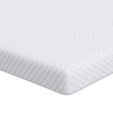 Vidaxl matrastopper wit 90 x 190 cm jacquard stof