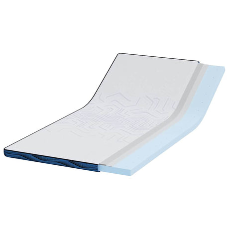 Vidaxl matrastopper wit 90 x 190 cm jacquard stof