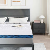 Vidaxl matrastopper wit 180 x 200 cm jacquard stof