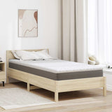 Vidaxl kokos topper wit 90 x 190 cm jacquard stof