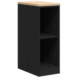 Vidaxl garagekast 30x51x85 cm massief grenenhout zwart