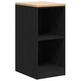 Vidaxl garagekast 40x51x85 cm massief grenenhout zwart