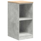 Vidaxl garagekast 40x51x85 cm massief grenenhout betongrijs