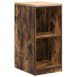 Vidaxl garagekast 40x51x85 cm massief grenenhout gerookt eiken