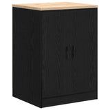 Vidaxl garagekast 60x51x85 cm massief grenenhout zwart