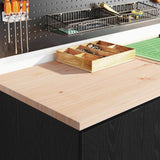 Vidaxl garagekast 60x51x85 cm massief grenenhout zwart