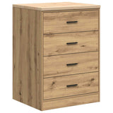 Vidaxl garagekast 60x51x85 cm massief grenenhout artisan eikenkleurig