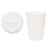 Vidaxl papieren koffiekopjes met deksel 1000 st 12oz 300 ml