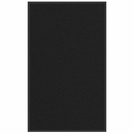 Vidaxl deurmat 90x150 cm zwart