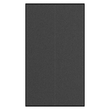 Vidaxl deurmat 115x200 cm streep zwart en grijs