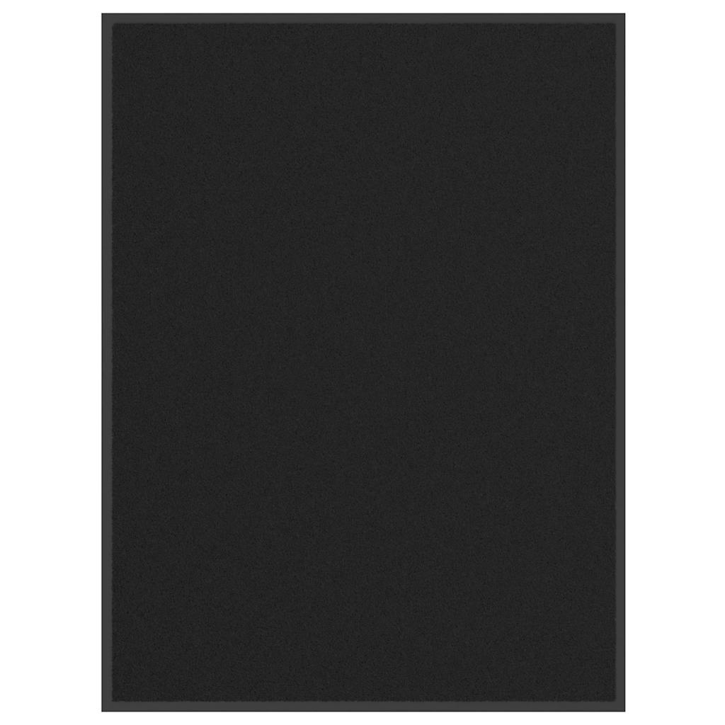 Vidaxl deurmat 80x120 cm zwart