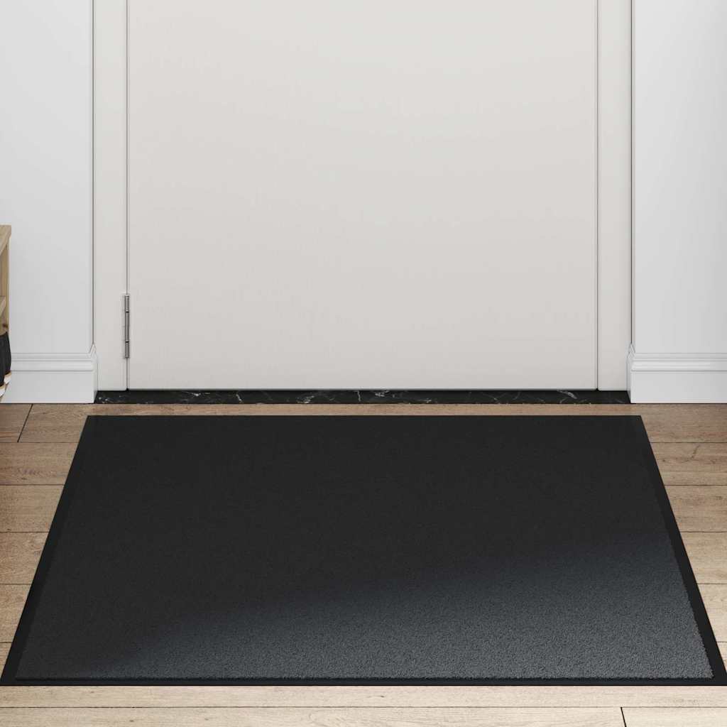 Vidaxl deurmat 80x120 cm zwart