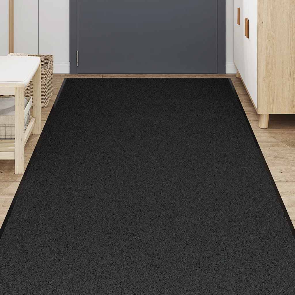 Vidaxl deurmat 115x300 cm zwart