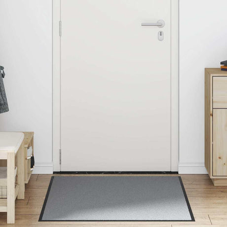 Vidaxl deurmat 90x120 cm grijs