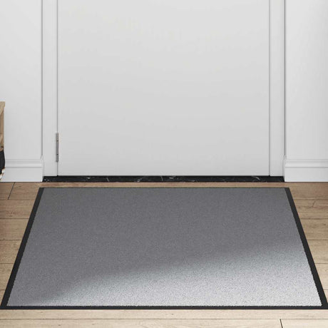Vidaxl deurmat 90x120 cm grijs