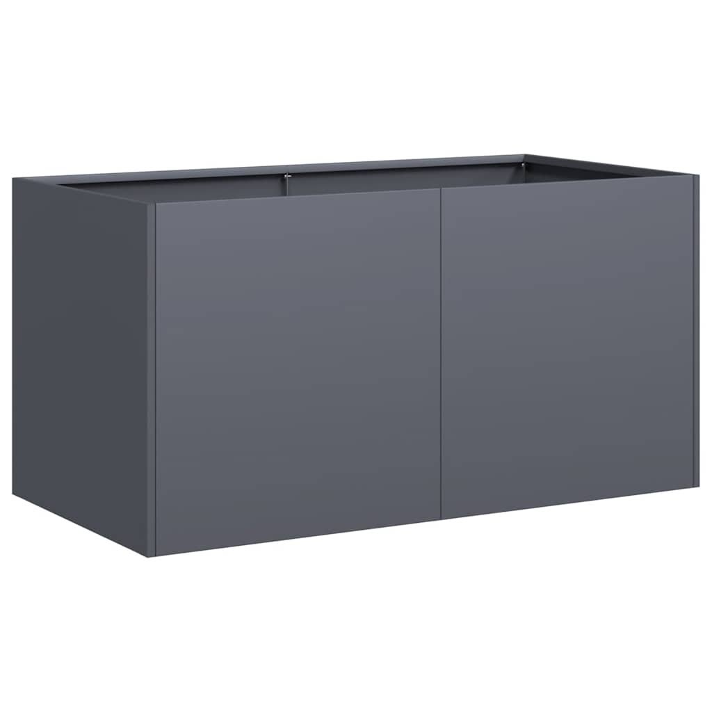 Vidaxl plantenbak 80x40x40 cm koudgewalst staal antracietkleurig